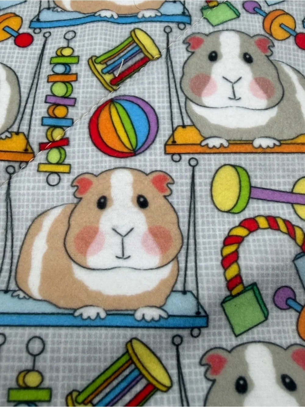 Guinea Pig P Piddle Pads Reversible Fleece 12” Pair Lot 2 Toys